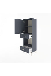 Arges Dolap 3 Raflı 2 Çekmeceli Tek Kapaklı 44x30x134 - S16M034V5A