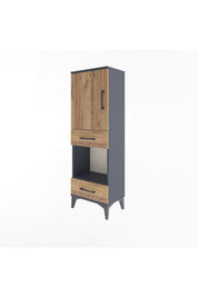 Arges Dolap 3 Raflı 2 Çekmeceli Tek Kapaklı 44x30x134 - S16M034V6A