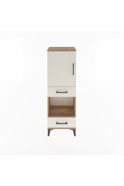 Arges Dolap 3 Raflı 2 Çekmeceli Tek Kapaklı 44x30x134 - S16M034V7A