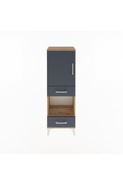 Arges Dolap 3 Raflı 2 Çekmeceli Tek Kapaklı 44x30x134 - S16M034V8A