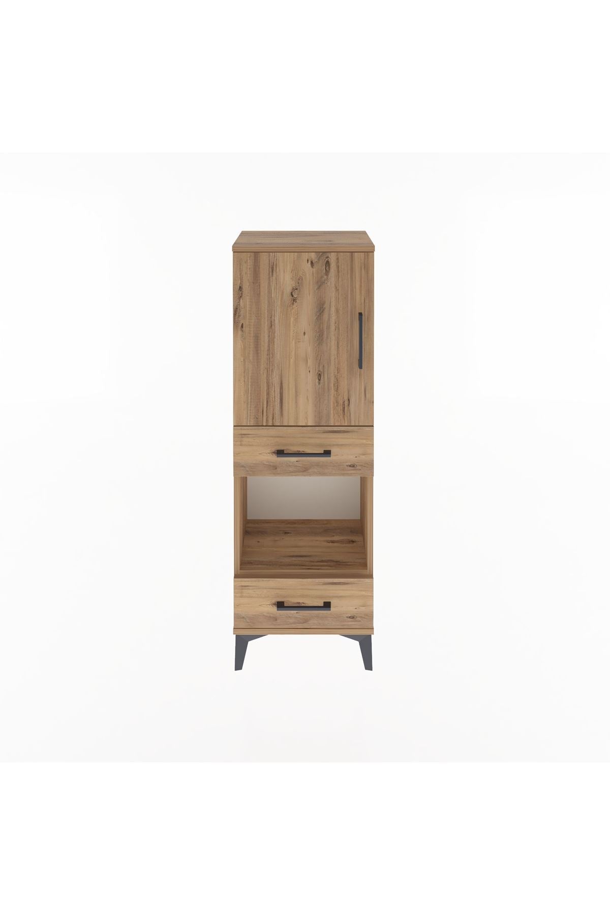 Arges Dolap 3 Raflı 2 Çekmeceli Tek Kapaklı 44x30x134 - S16M034V9A