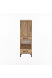 Arges Dolap 3 Raflı 2 Çekmeceli Tek Kapaklı 44x30x134 - S16M034V9A