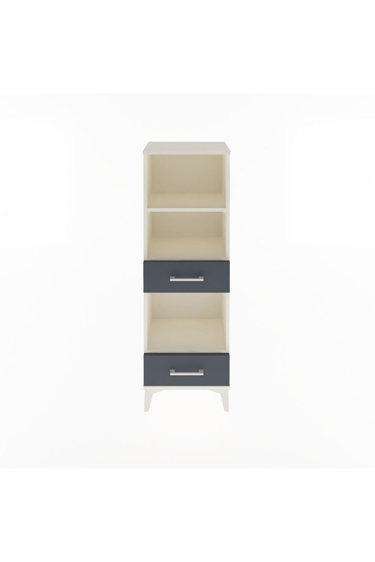 Arges Dolap 3 Raflı 2 Çekmeceli 44x30x134 - S16M035V2A