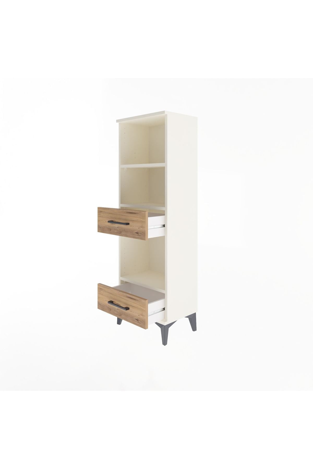 Arges Dolap 3 Raflı 2 Çekmeceli 44x30x134 - S16M035V3A