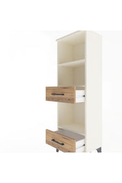 Arges Dolap 3 Raflı 2 Çekmeceli 44x30x134 - S16M035V3A