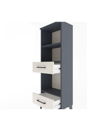 Arges Dolap 3 Raflı 2 Çekmeceli 44x30x134 - S16M035V4A