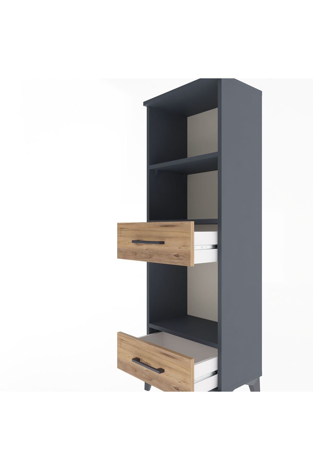 Arges Dolap 3 Raflı 2 Çekmeceli 44x30x134 - S16M035V6A
