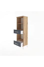Arges Dolap 3 Raflı 2 Çekmeceli 44x30x134 - S16M035V8A