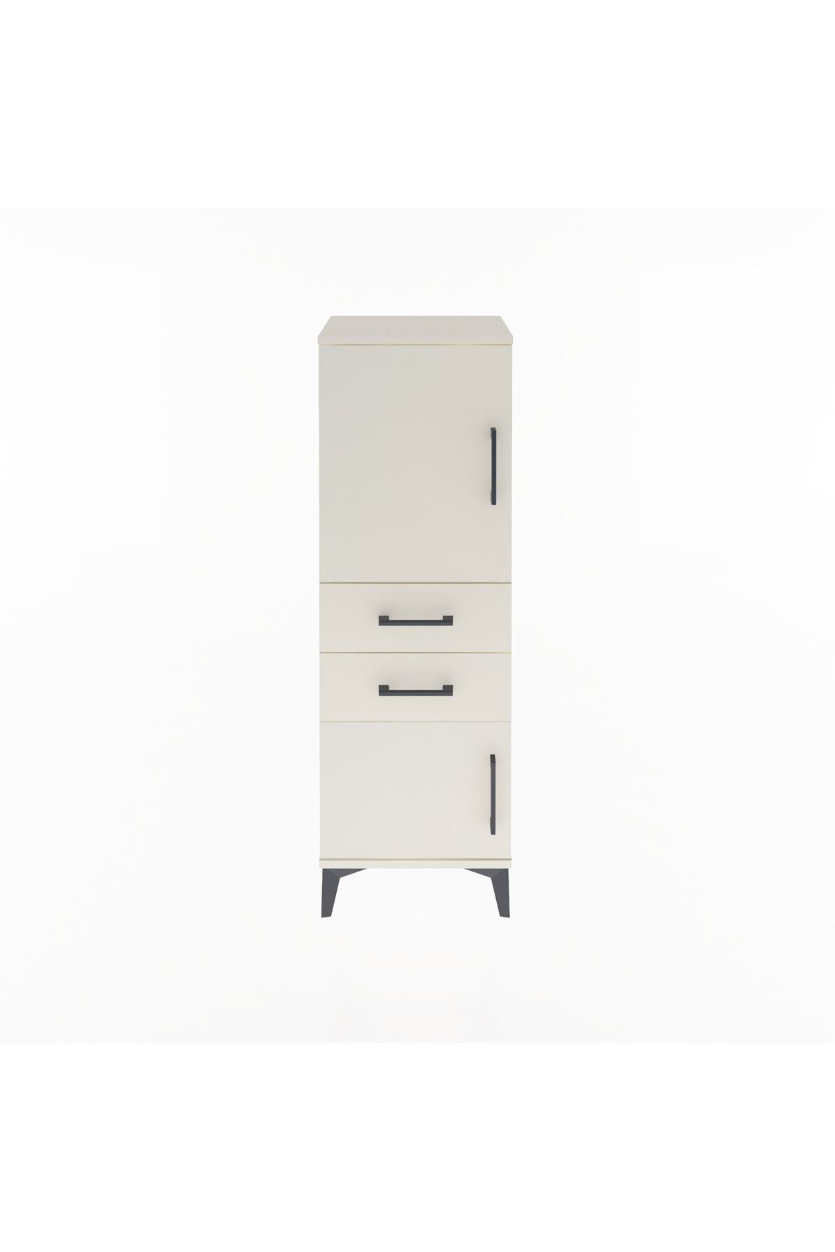 Arges Dolap 2 Raflı 2 Çekmeceli 2 Kapaklı 44x30x134 - S16M036V1A