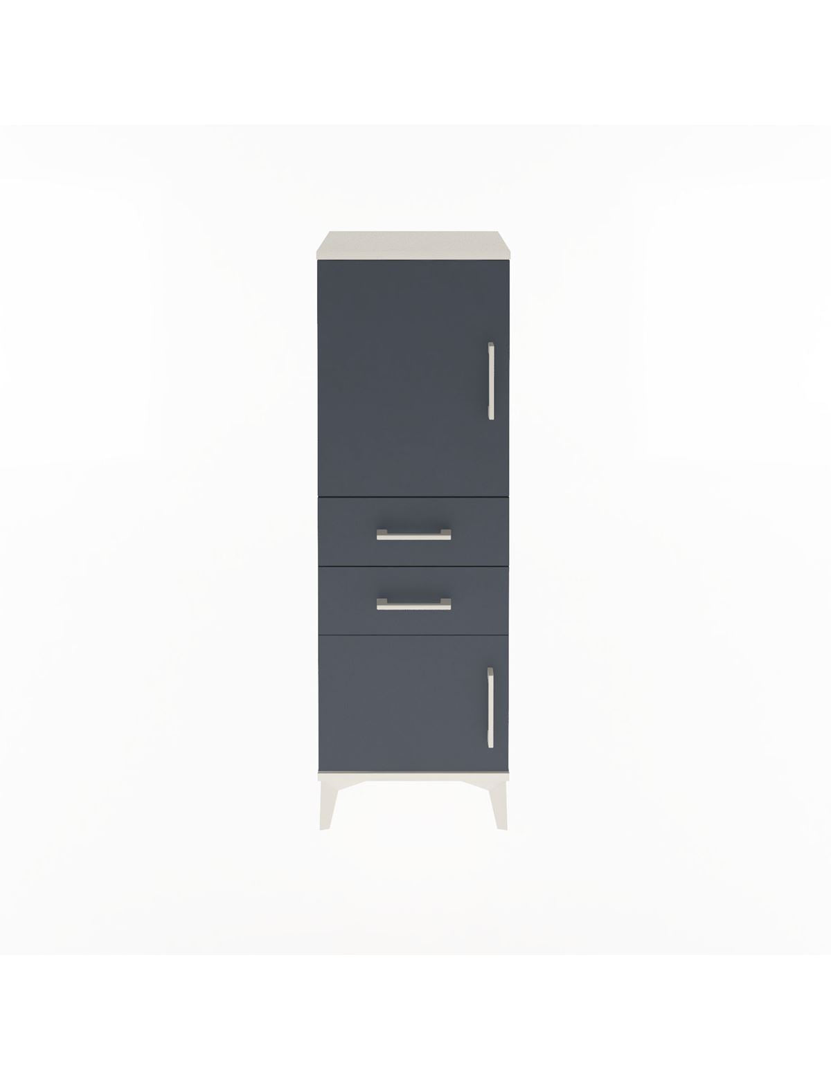 Arges Dolap 2 Raflı 2 Çekmeceli 2 Kapaklı 44x30x134 - S16M036V2A