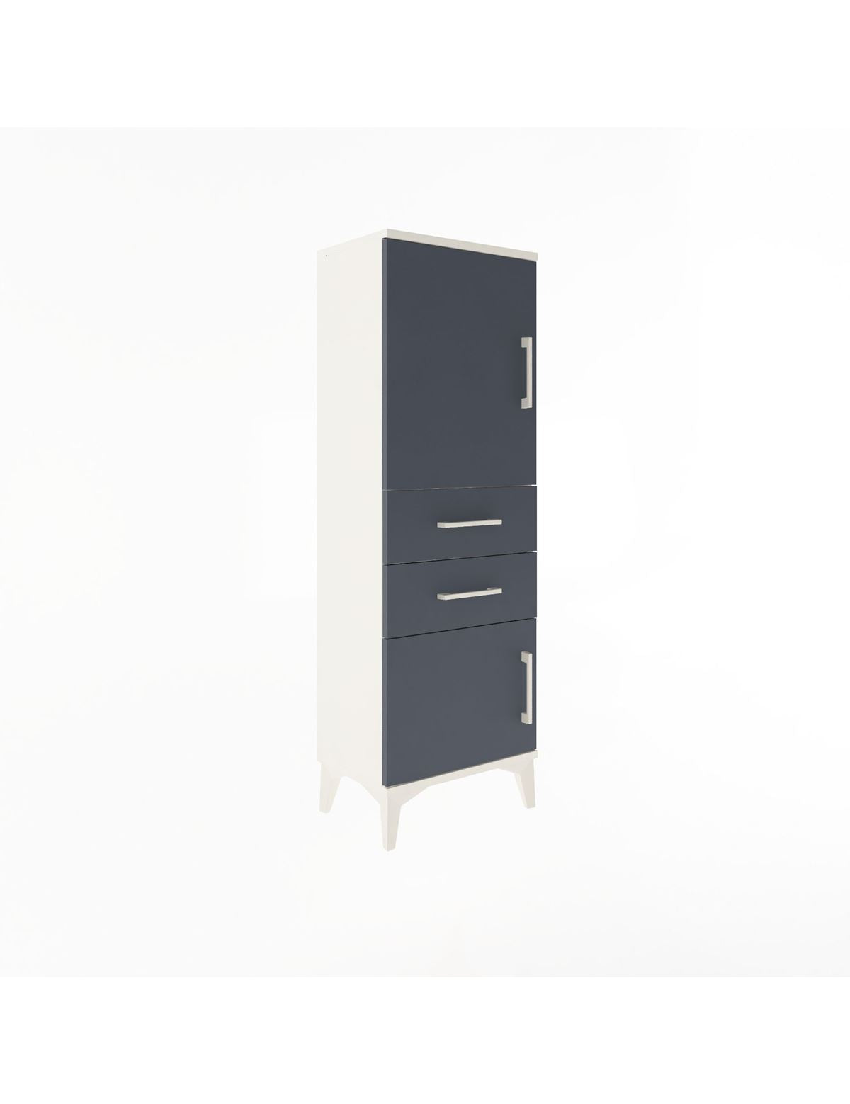 Arges Dolap 2 Raflı 2 Çekmeceli 2 Kapaklı 44x30x134 - S16M036V2A