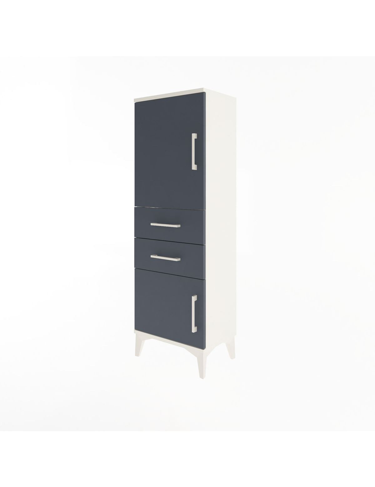 Arges Dolap 2 Raflı 2 Çekmeceli 2 Kapaklı 44x30x134 - S16M036V2A