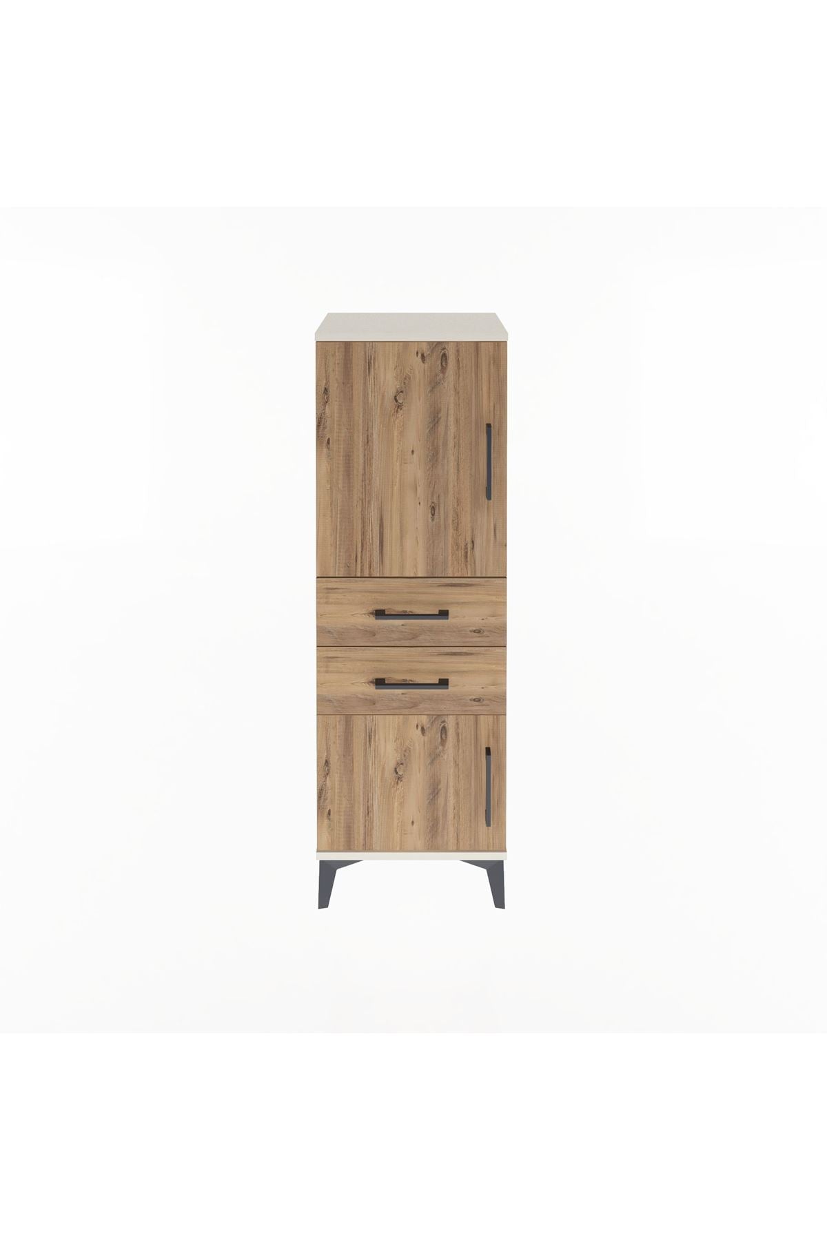Arges Dolap 2 Raflı 2 Çekmeceli 2 Kapaklı 44x30x134 - S16M036V3A