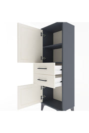 Arges Dolap 2 Raflı 2 Çekmeceli 2 Kapaklı 44x30x134 - S16M036V4A