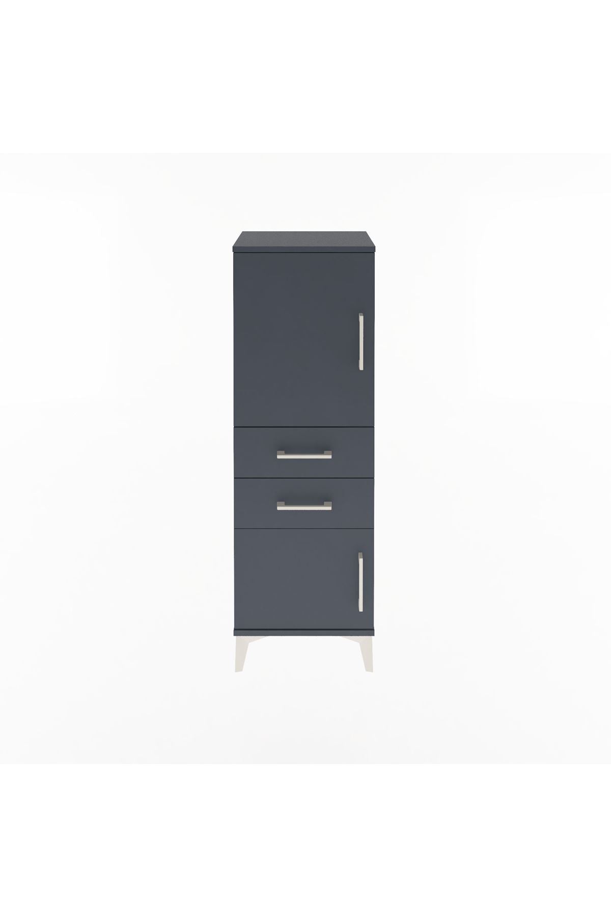 Arges Dolap 2 Raflı 2 Çekmeceli 2 Kapaklı 44x30x134 - S16M036V5A
