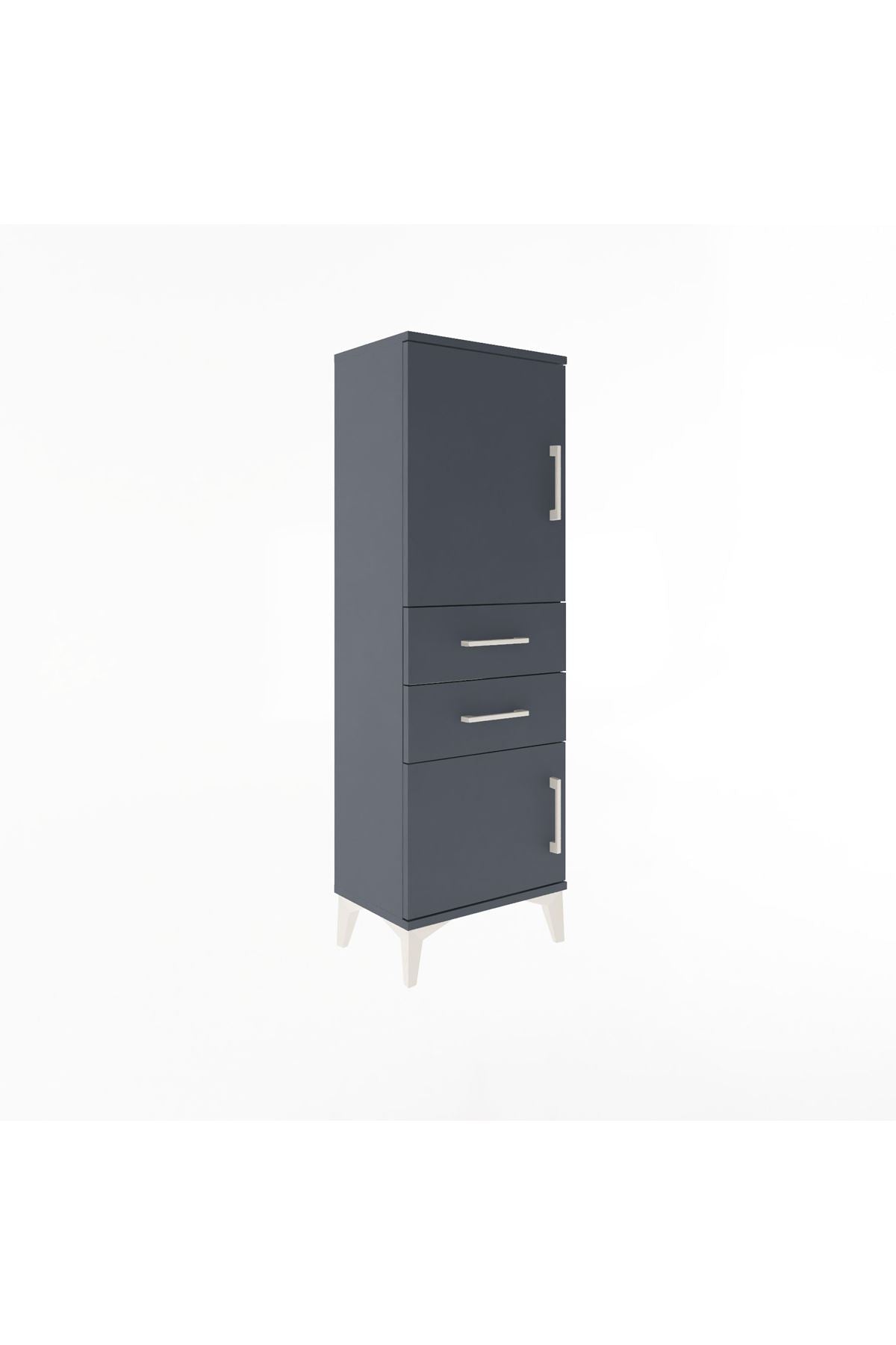 Arges Dolap 2 Raflı 2 Çekmeceli 2 Kapaklı 44x30x134 - S16M036V5A