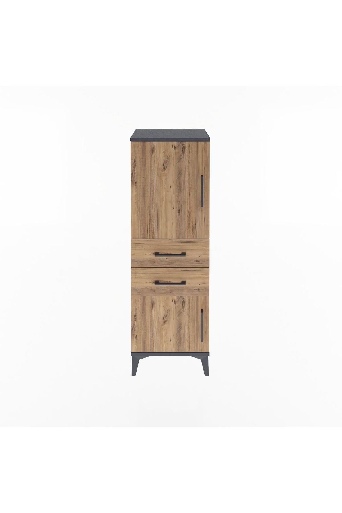 Arges Dolap 2 Raflı 2 Çekmeceli 2 Kapaklı 44x30x134 - S16M036V6A