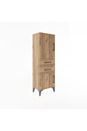 Arges Dolap 2 Raflı 2 Çekmeceli 2 Kapaklı 44x30x134 - S16M036V9A