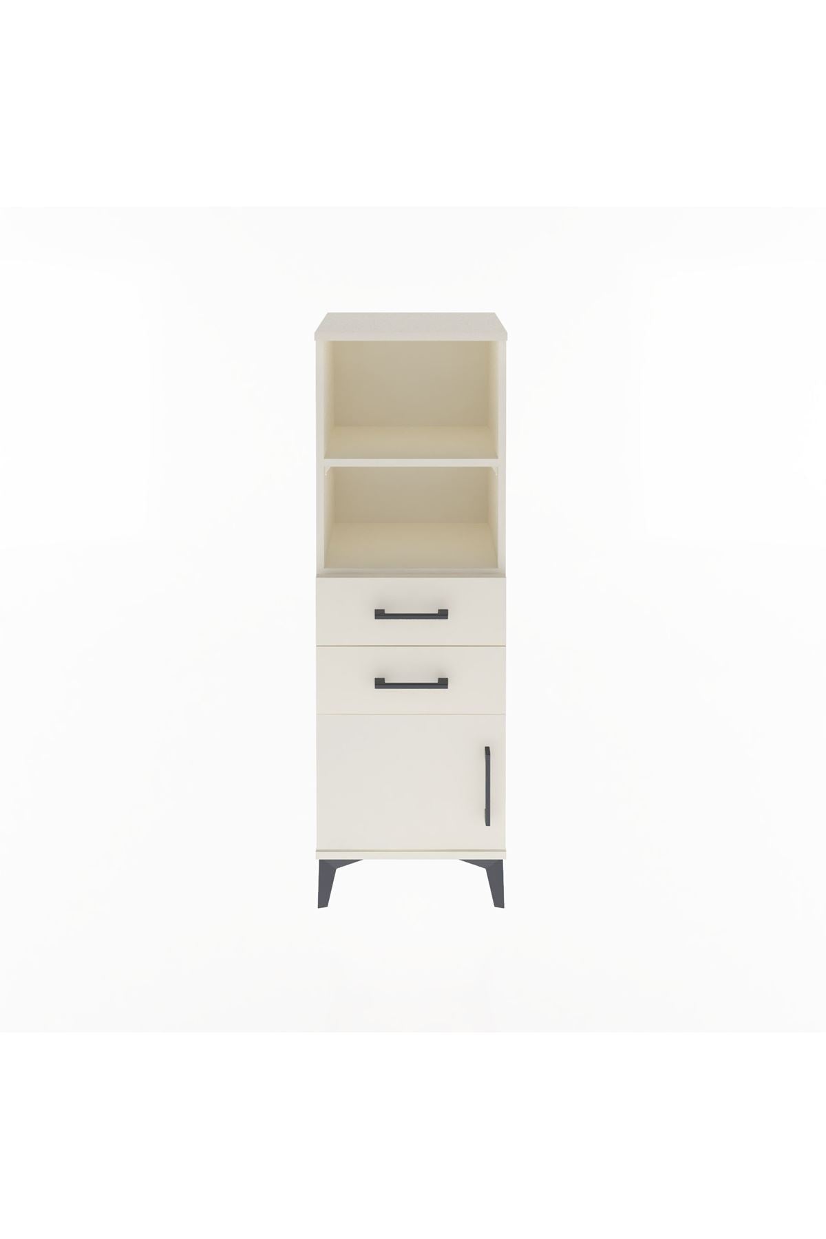 Arges Dolap 2 Raflı 2 Çekmeceli Tek Kapaklı 44x30x134 - S16M037V1A