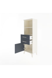 Arges Dolap 2 Raflı 2 Çekmeceli Tek Kapaklı 44x30x134 - S16M037V2A