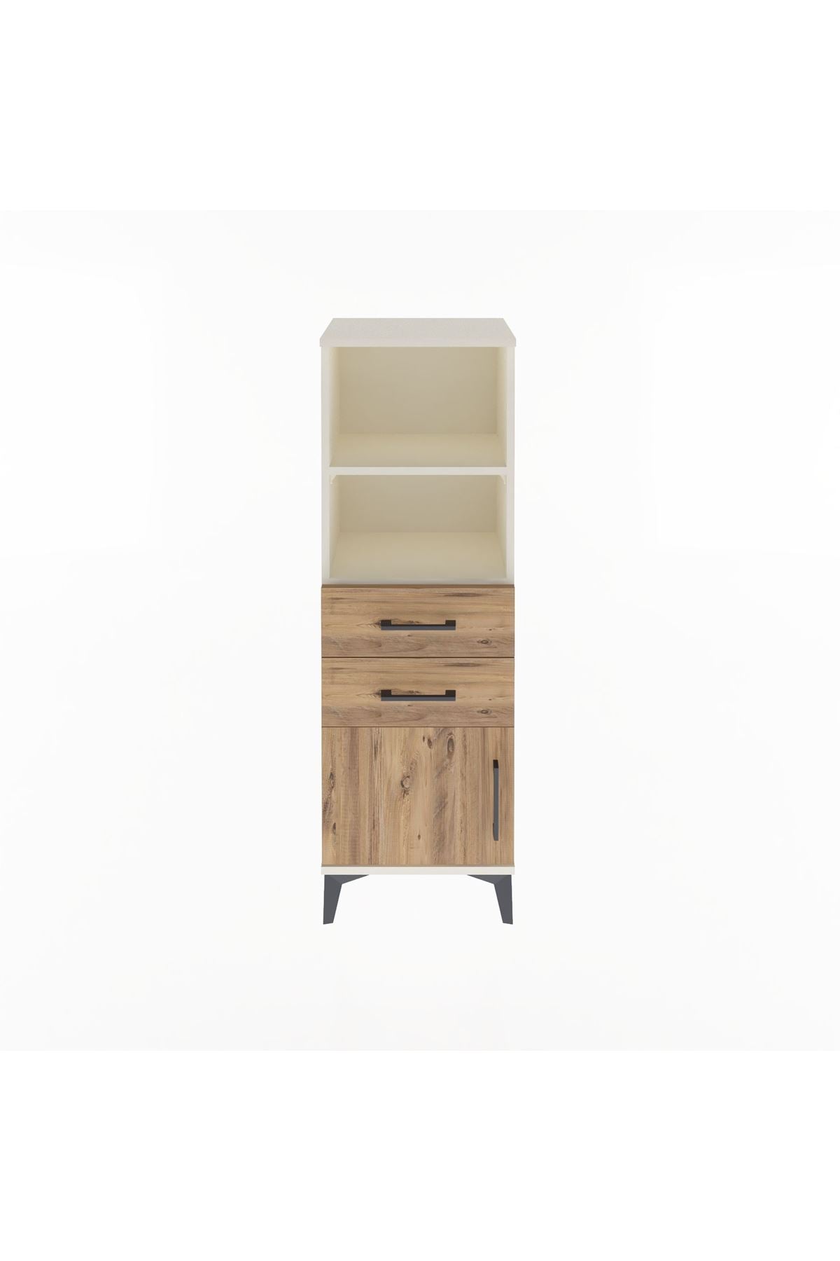 Arges Dolap 2 Raflı 2 Çekmeceli Tek Kapaklı 44x30x134 - S16M037V3A