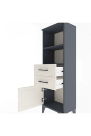 Arges Dolap 2 Raflı 2 Çekmeceli Tek Kapaklı 44x30x134 - S16M037V4A