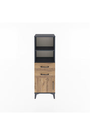 Arges Dolap 2 Raflı 2 Çekmeceli Tek Kapaklı 44x30x134 - S16M037V6A