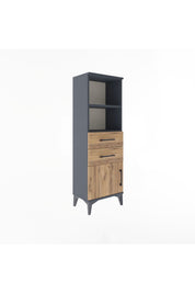 Arges Dolap 2 Raflı 2 Çekmeceli Tek Kapaklı 44x30x134 - S16M037V6A