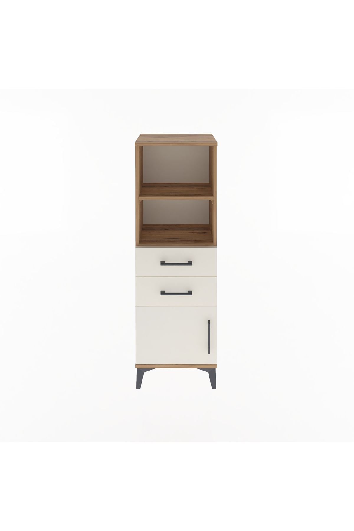 Arges Dolap 2 Raflı 2 Çekmeceli Tek Kapaklı 44x30x134 - S16M037V7A