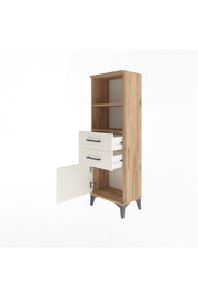 Arges Dolap 2 Raflı 2 Çekmeceli Tek Kapaklı 44x30x134 - S16M037V7A