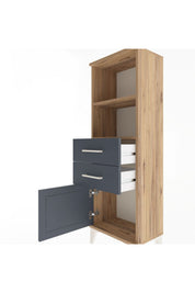 Arges Dolap 2 Raflı 2 Çekmeceli Tek Kapaklı 44x30x134 - S16M037V8A