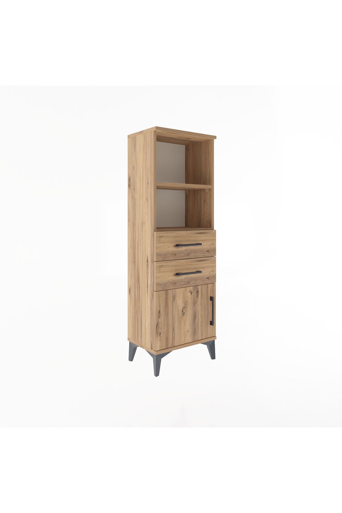 Arges Dolap 2 Raflı 2 Çekmeceli Tek Kapaklı 44x30x134 - S16M037V9A