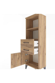 Arges Dolap 2 Raflı 2 Çekmeceli Tek Kapaklı 44x30x134 - S16M037V9A