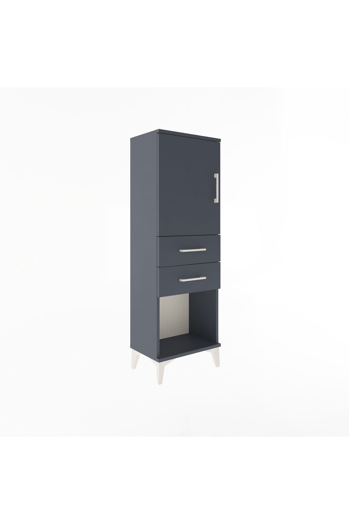 Arges Dolap 2 Raflı 2 Çekmeceli Tek Kapaklı 44x30x134 - S16M038V5A