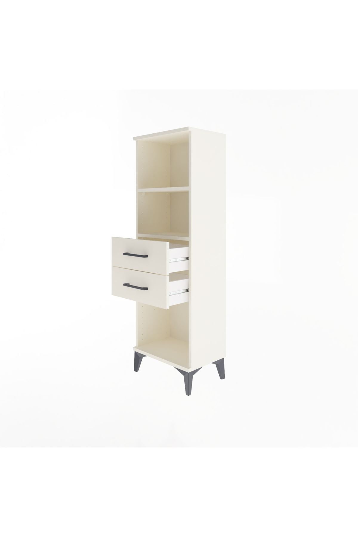 Arges Dolap 2 Raflı 2 Çekmeceli 44x30x134 - S16M039V1A
