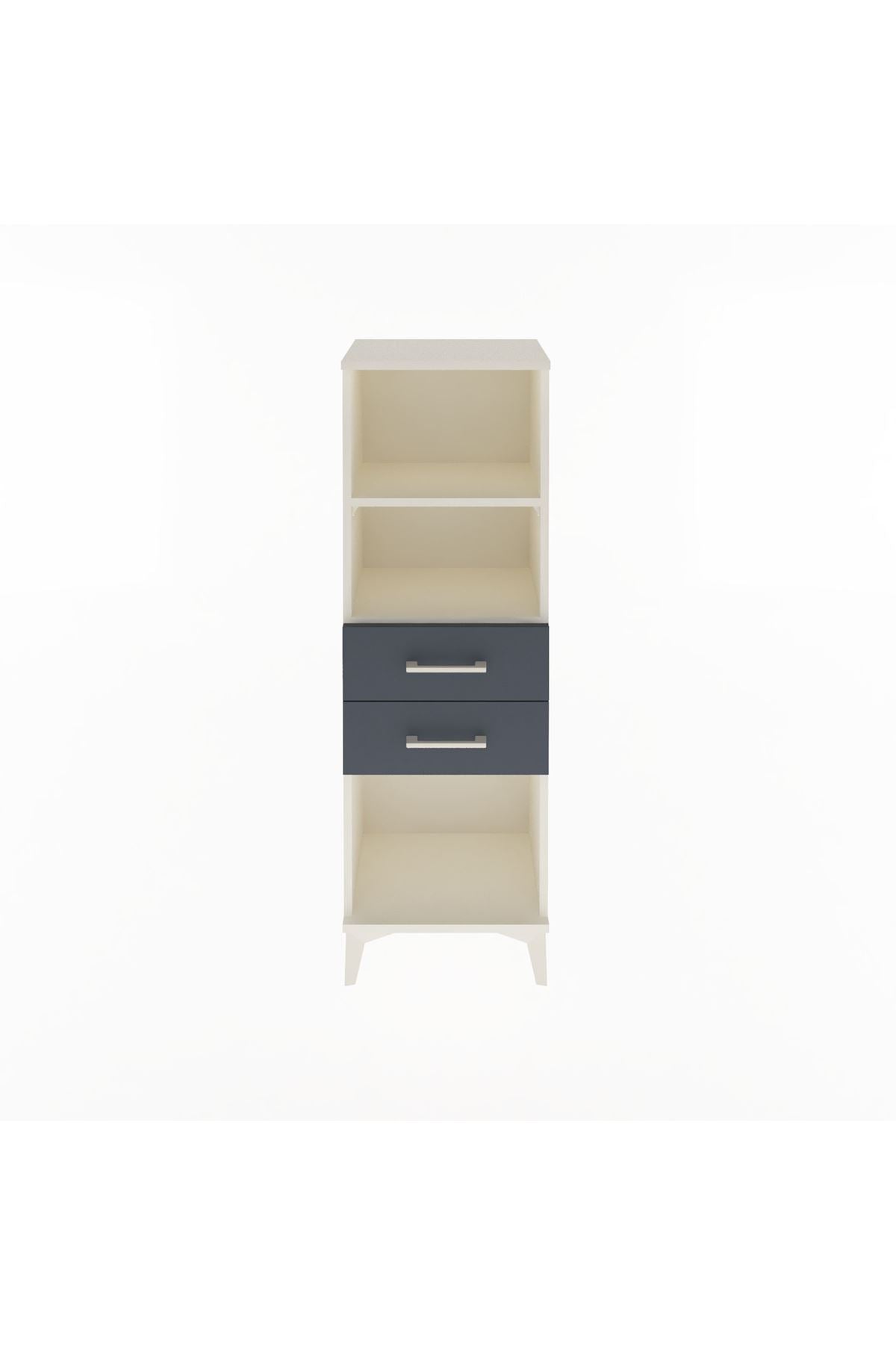 Arges Dolap 2 Raflı 2 Çekmeceli 44x30x134 - S16M039V2A