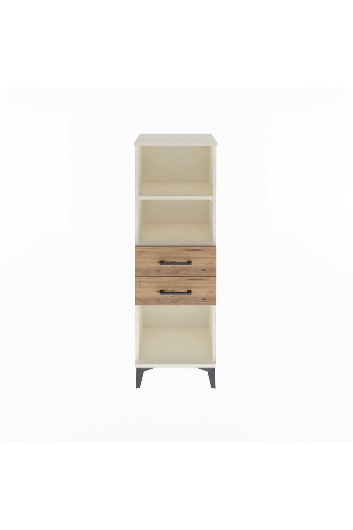Arges Dolap 2 Raflı 2 Çekmeceli 44x30x134 - S16M039V3A
