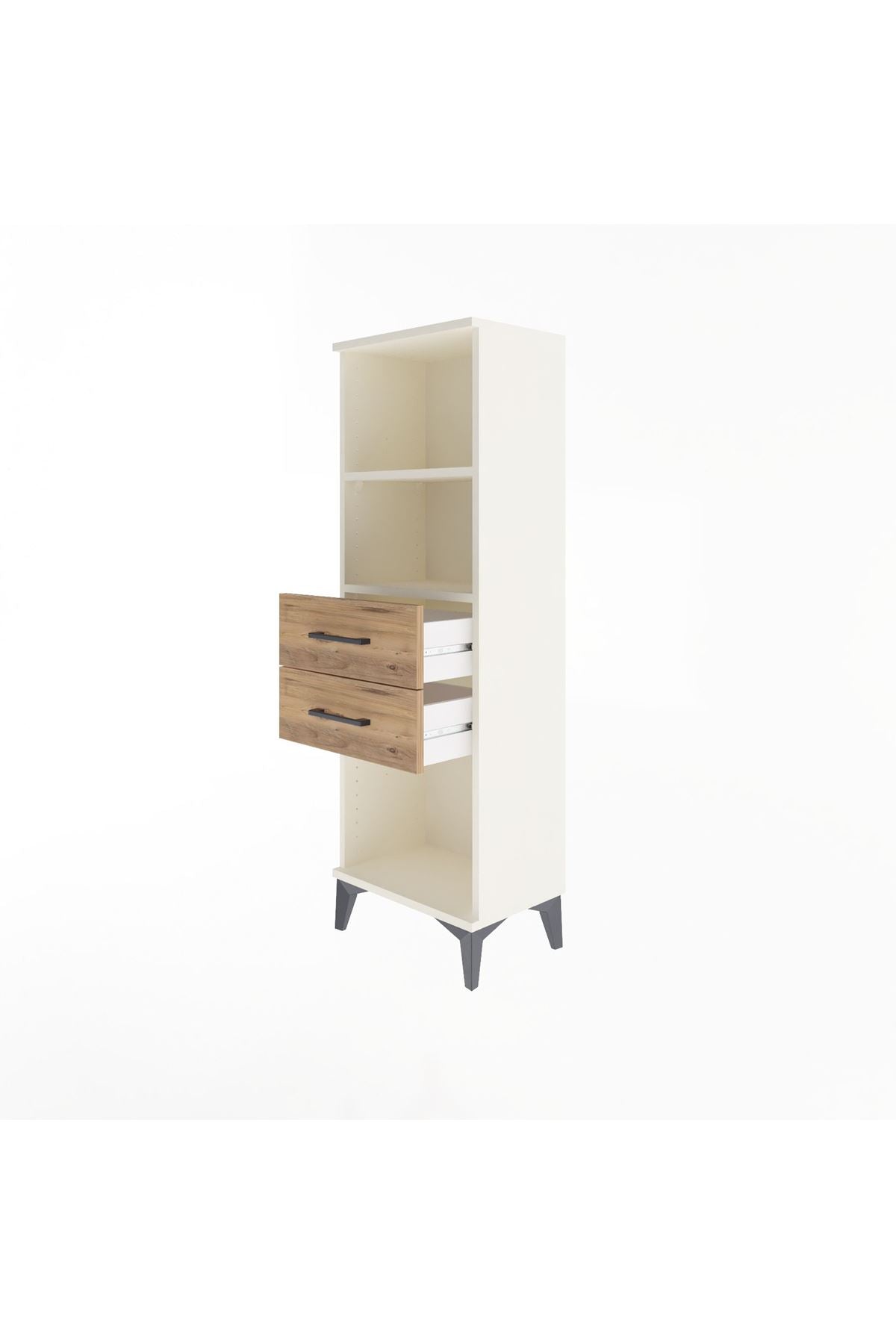 Arges Dolap 2 Raflı 2 Çekmeceli 44x30x134 - S16M039V3A