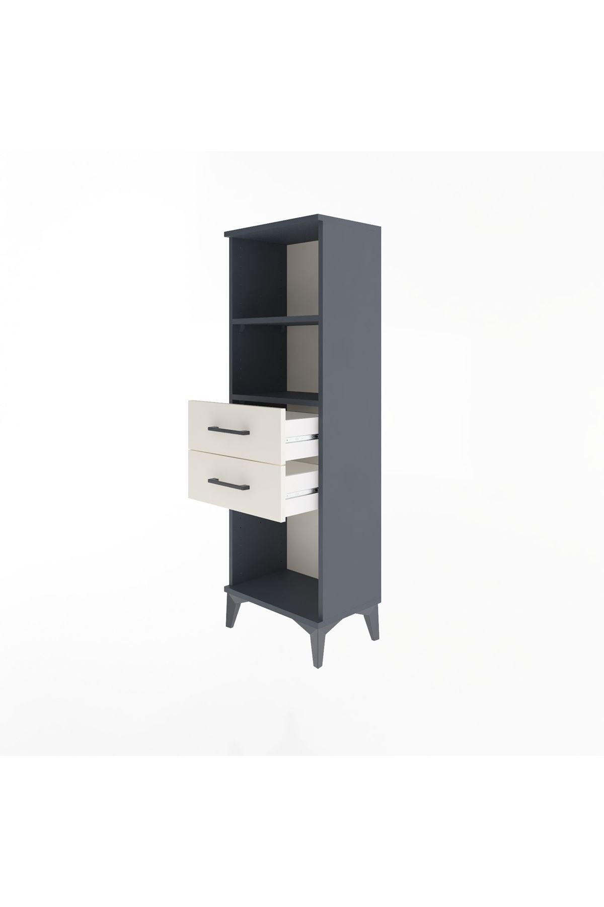 Arges Dolap 2 Raflı 2 Çekmeceli 44x30x134 - S16M039V4A