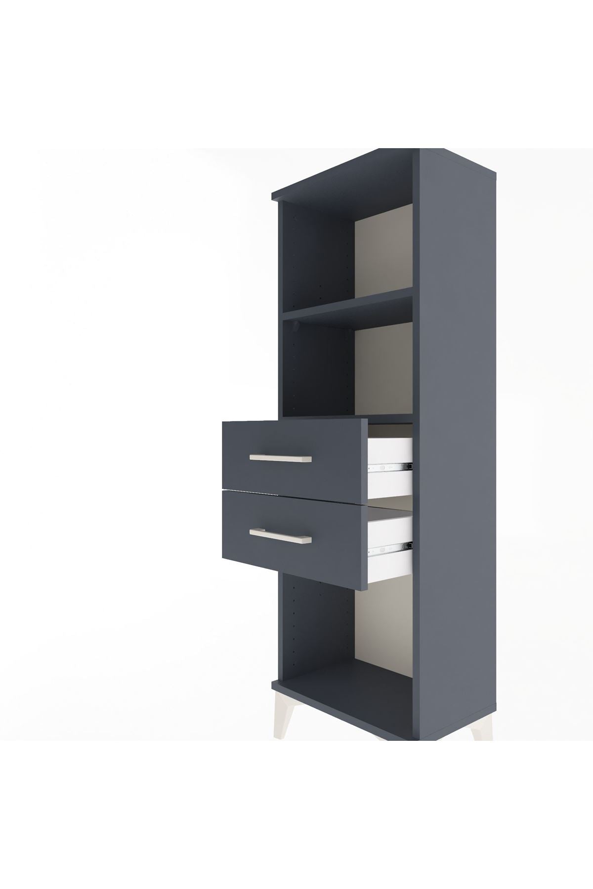 Arges Dolap 2 Raflı 2 Çekmeceli 44x30x134 - S16M039V5A