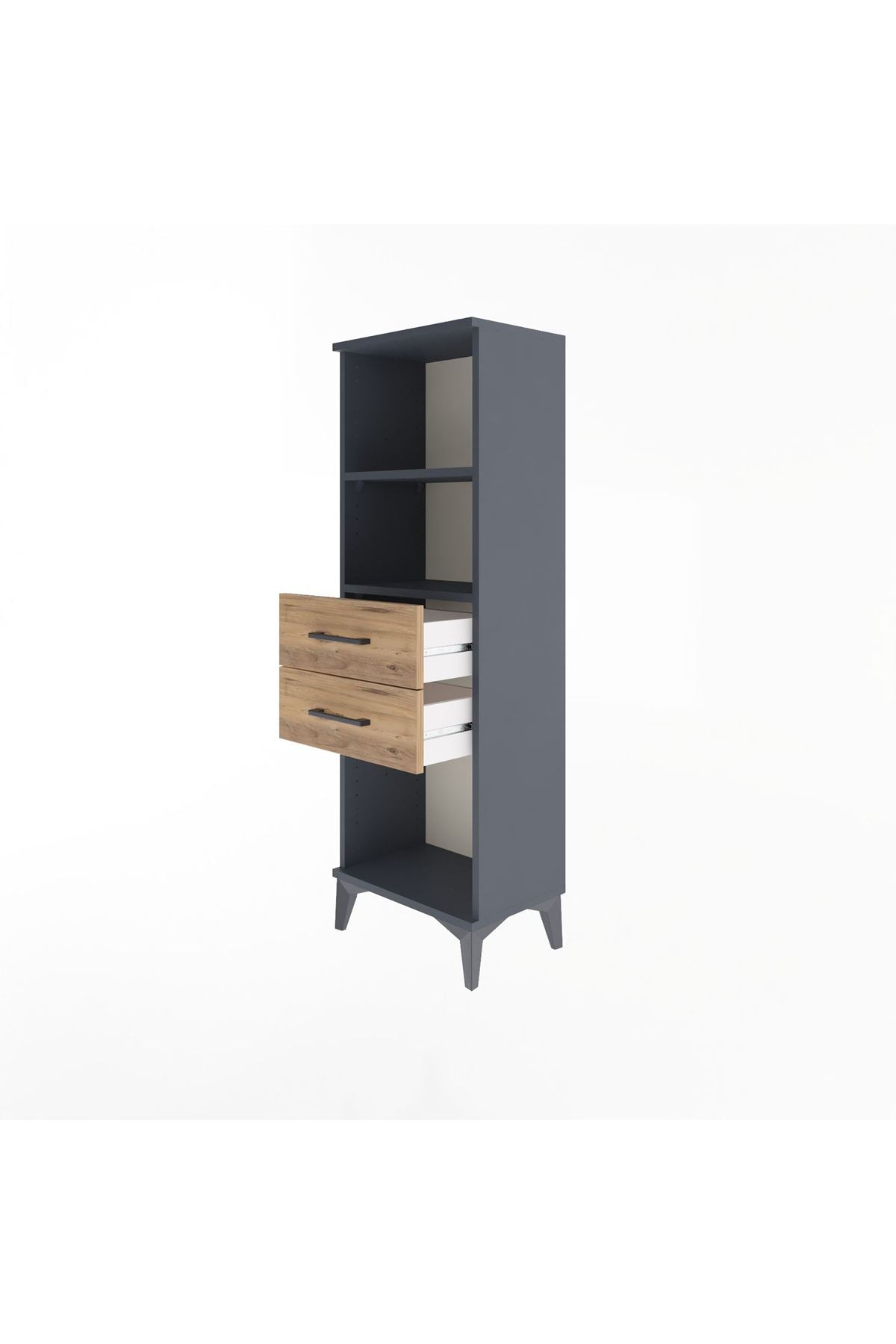 Arges Dolap 2 Raflı 2 Çekmeceli 44x30x134 - S16M039V6A