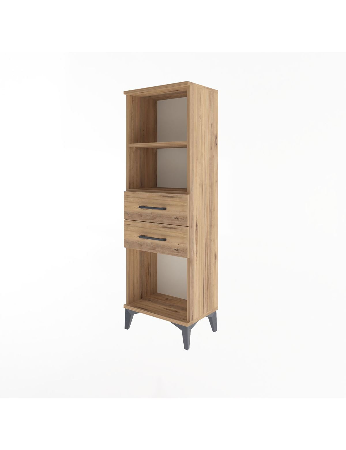 Arges Dolap 2 Raflı 2 Çekmeceli 44x30x134 - S16M039V9A