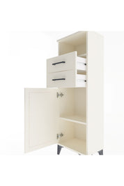 Arges Dolap 2 Raflı 2 Çekmeceli Tek Kapaklı 44x30x134 - S16M040V1A