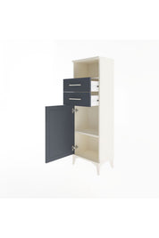 Arges Dolap 2 Raflı 2 Çekmeceli Tek Kapaklı 44x30x134 - S16M040V2A