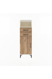 Arges Dolap 2 Raflı 2 Çekmeceli Tek Kapaklı 44x30x134 - S16M040V3A