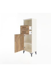Arges Dolap 2 Raflı 2 Çekmeceli Tek Kapaklı 44x30x134 - S16M040V3A