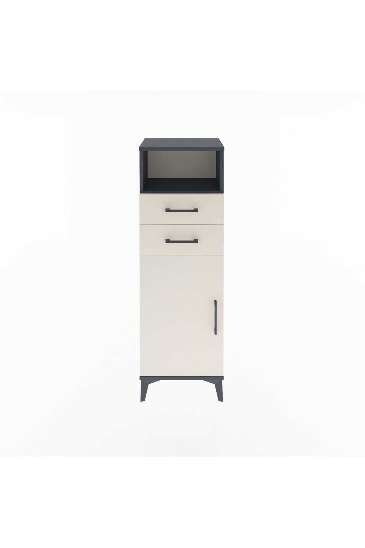 Arges Dolap 2 Raflı 2 Çekmeceli Tek Kapaklı 44x30x134 - S16M040V4A