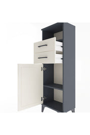 Arges Dolap 2 Raflı 2 Çekmeceli Tek Kapaklı 44x30x134 - S16M040V4A