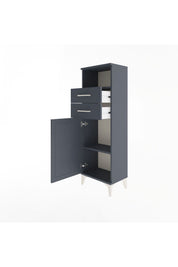 Arges Dolap 2 Raflı 2 Çekmeceli Tek Kapaklı 44x30x134 - S16M040V5A