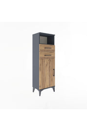 Arges Dolap 2 Raflı 2 Çekmeceli Tek Kapaklı 44x30x134 - S16M040V6A